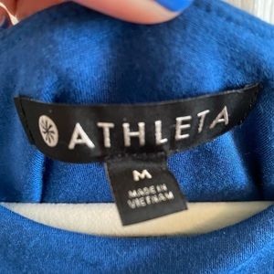 Athleta Cold Shoulder Maxi Dress Teal